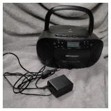 Portable CD and Cassette Boombox with AM/FM Radio