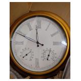 Outdoor Garden Thermohygrometer Wall Clock 