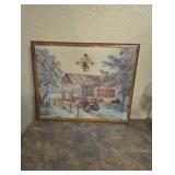 Coca-Cola picture with clock  