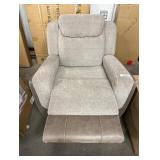 Viper Grey Polyester Glider Recliner