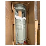 Winslow 22 in. W x 14 in. D x 68 in. H Gray Freestanding Linen Cabinet