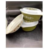 2 Dinnerware Dishes with 1 Glass Lid- Each 1.5 QT