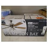 Riley 44 in. Indoor LED Brushed Nickel Ceiling Fan