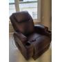 Brown Reclining Power Lift Massage Chair