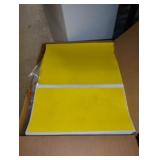 Yellow Sticker Labels