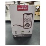 Kwikset 917 SmartCode Satin Nickel Keypad Electronic Single-Cylinder Tustin Door Handle Featuring Sm