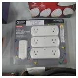 Wireless Indoor Remote Control AC/DC Adapter, White(3-Pack)