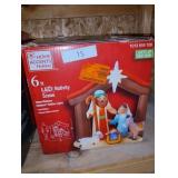 6 ft LED Nativity Scene