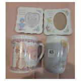 Precious Moments cups and frames