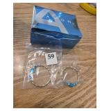 Avon blue hoop earrings