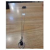 Paparazzi black stone and earring set