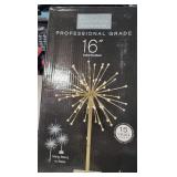 Celebrations LED Warm White Gold Radiant Blast 16 in. Pathway Decor