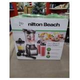 Hamilton Beach 3 in 1 Blend & Juice Glass 5-Speed Blender System 