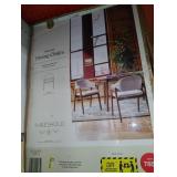 2pk Ingleside Open Back Upholstered Wood Frame Dining Chair