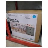 Set of 2 24" Upholstered with Metal Base Counter Height Barstool