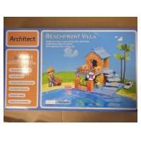 Architect building toy beachfront Villa 118 pieces log blocks