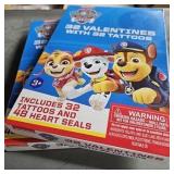 2 PACK - Paw Patrol 32 Valentines with Tattoos