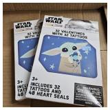 2 PACK - Star Wars Mandalorian Valentines with Tattoos