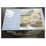 Evergreen LED Lights Glass Spheres Clear Crackle Finish