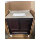 Delridge 31 in. Single Sink Chocolate Bath Vanity 