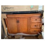 Naples 48 in. W x 21.63 in. D x 34 in. H Bath Vanity Cabinet without Top in Warm Cinnamon