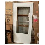 Andersen 400 Series 36 in. x 80 in. White Universal 3/4 Light Retractable Aluminum Storm Door