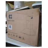 24 in. Convertible Wall Mounted Range Hood in Black with 3-Speed Extraction