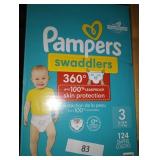 Pampers Swaddler 360 Disposable Baby Diapers - Size 3 - 124ct