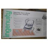 Ingenuity 2-in-1 Happy Belly Rock To Bounce Massage Baby Seat
