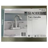 NEW! GLACIER BAY Irena 4 in. Centerset 2-Handle Bathroom Faucet