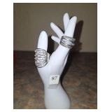  1 stretch band  ring and standard ring 