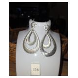 silver earrings