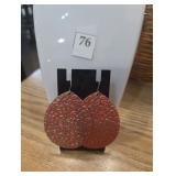 large pink/orange earrings