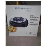 KitchenSmith Single Coil Burner: Metal Cooktop