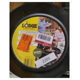 12 in. Cast Iron Skillet in Black with Dual Handles