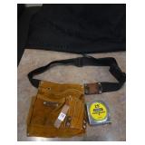 Leather tool belt and measuring tape
