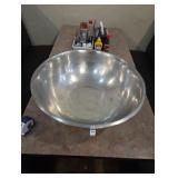 very large mixing bowl metal
