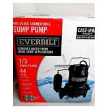 Everbilt HDS30 1/3 HP 44 GPM Cast Iron Submersible Sump Pump
