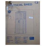 Suncast 2 ft. x 2 ft. Resin Vertical Pent Storage Shed 