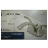 Glacier Bay Builders 4 in. Centerset Low-Arc Bathroom Faucet 