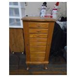 Large oak jewelry dresser