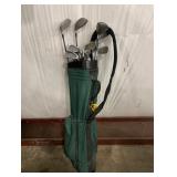 Palmer Golf Bag and Wilson Clubs