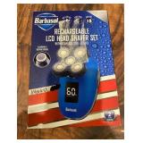 One Size Barbasol Rechargeable LCD Head Shaver Set