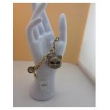 Cat watch charm bracelet