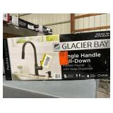 Glacier Bay Paulina 1 Handle Kitchen Faucet Pull Down Spray