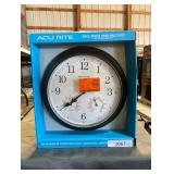 13 in. Oil-Rubbed Bronze Analog Clock Thermometer Hygrometer Combo