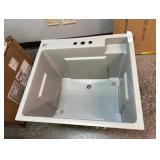 All in One 24 in. Freestanding Laundry/Utility Sink Basin