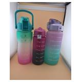 Water bottles that measure intake