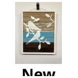 Wooden Wall Hanging Bird Painting