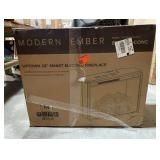 Uptown 28 in. Concrete Electric Fireplace Insert Heater